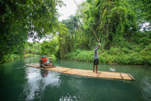 Great River Bamboo Rafting & Shopping Tour from Hotels in Montego Bay/ Rose Hall